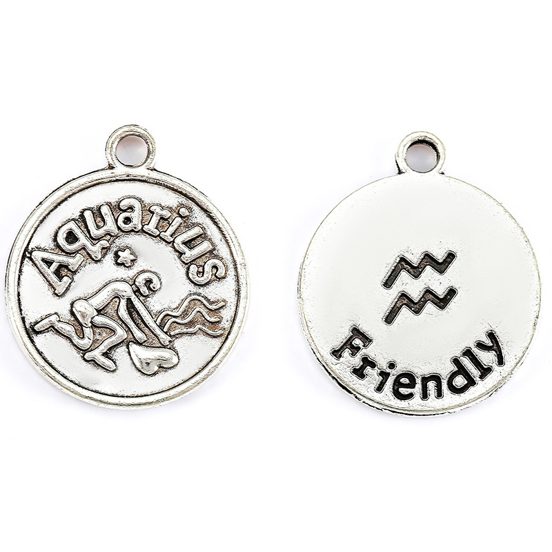 Aquarius ancient silver/20*17mm/2g