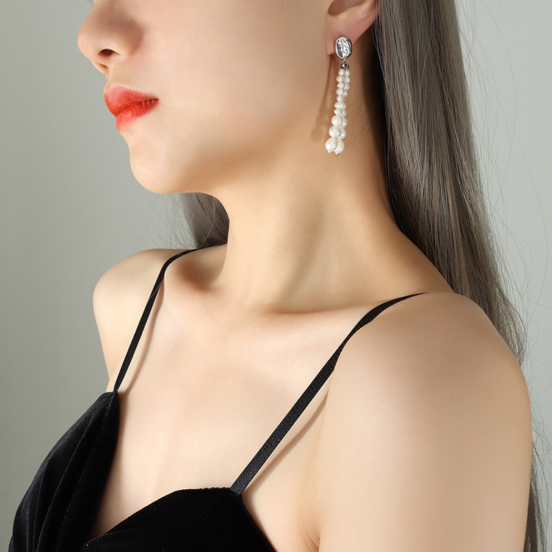 F206-steel earrings