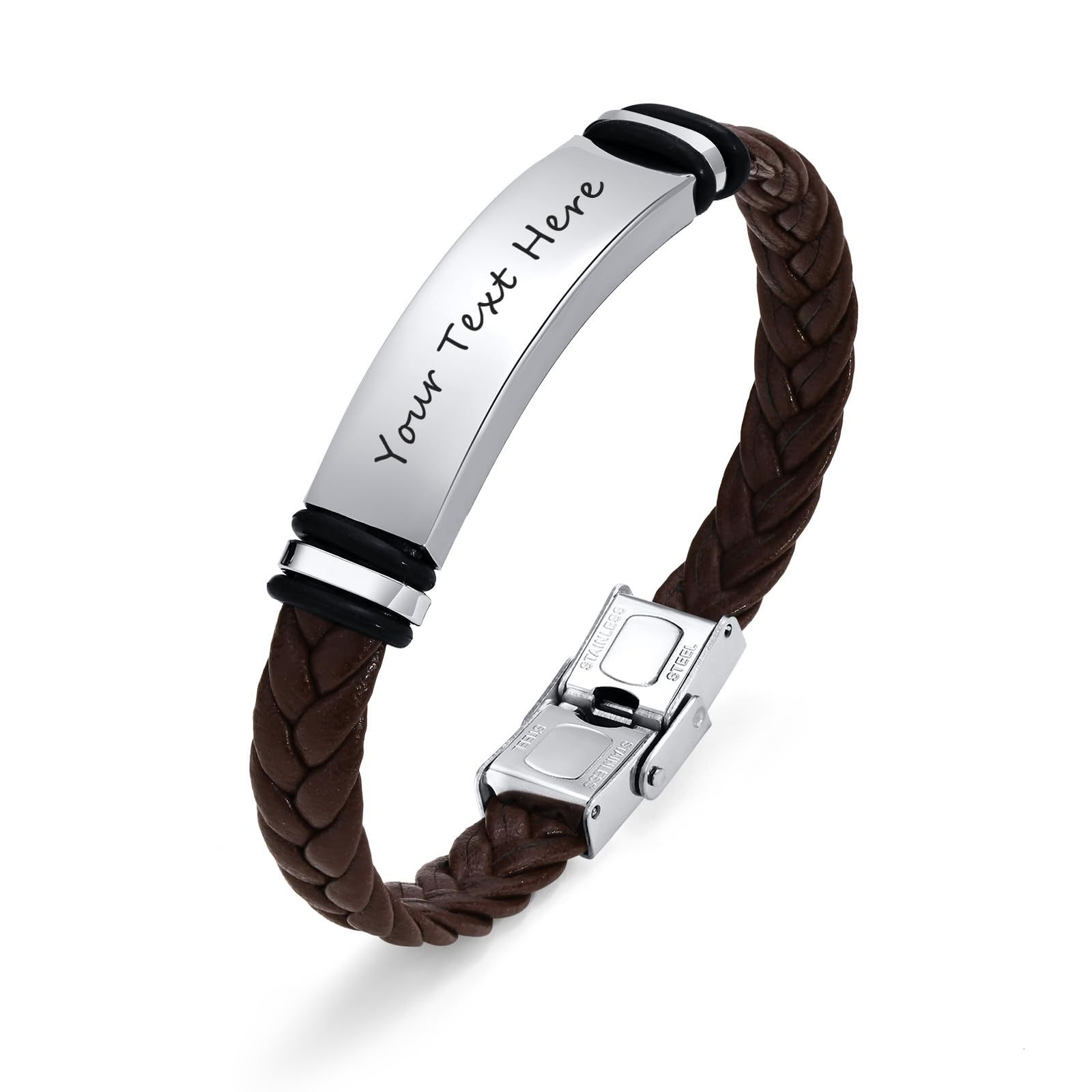 Your text here brown bracelet