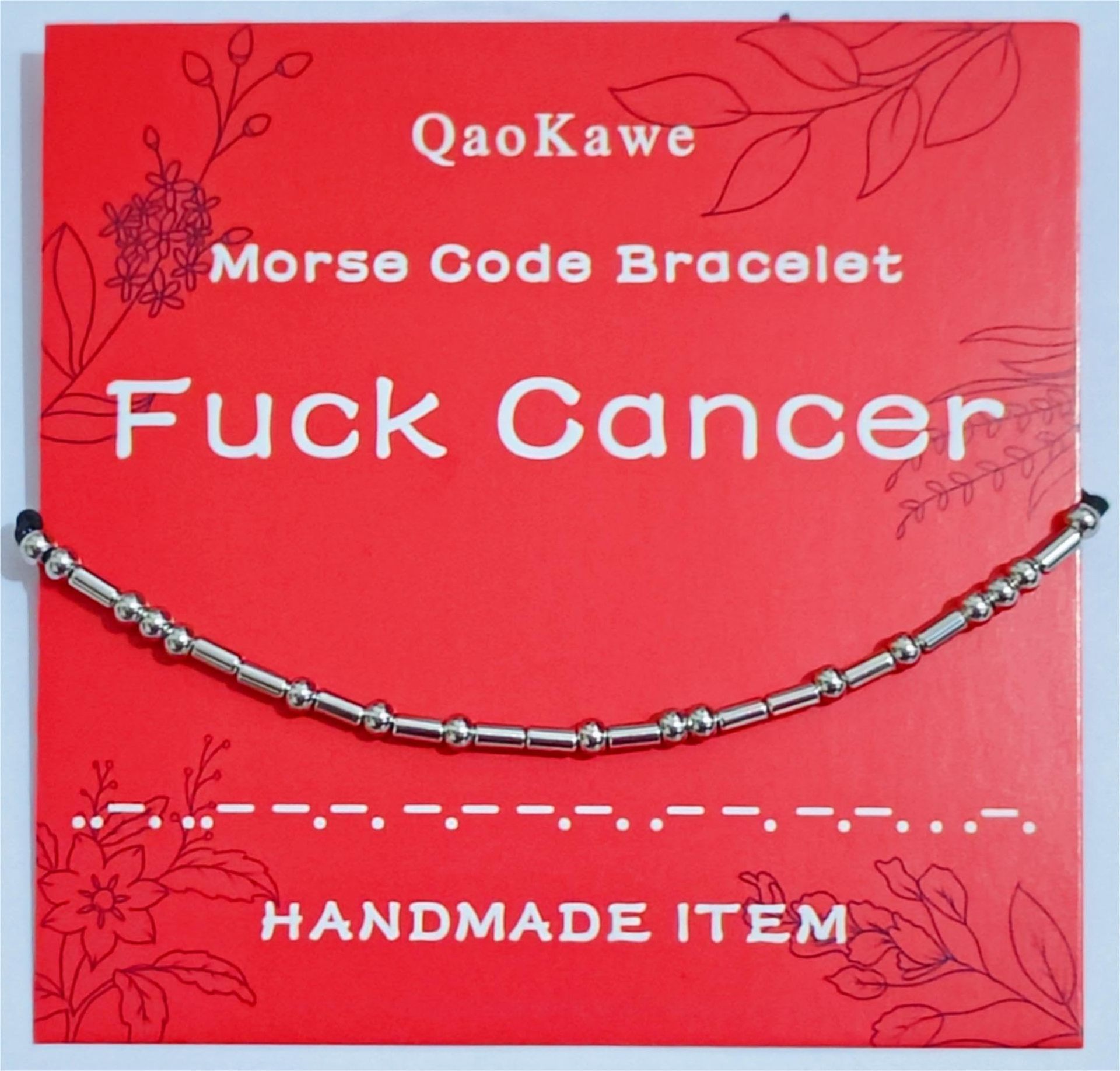 Fuck cancer bracelet