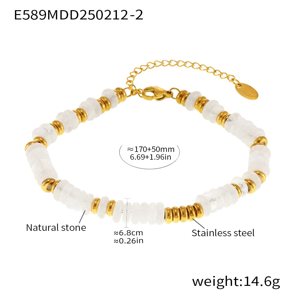 E589-golden abacus bead bracelet-no. 2