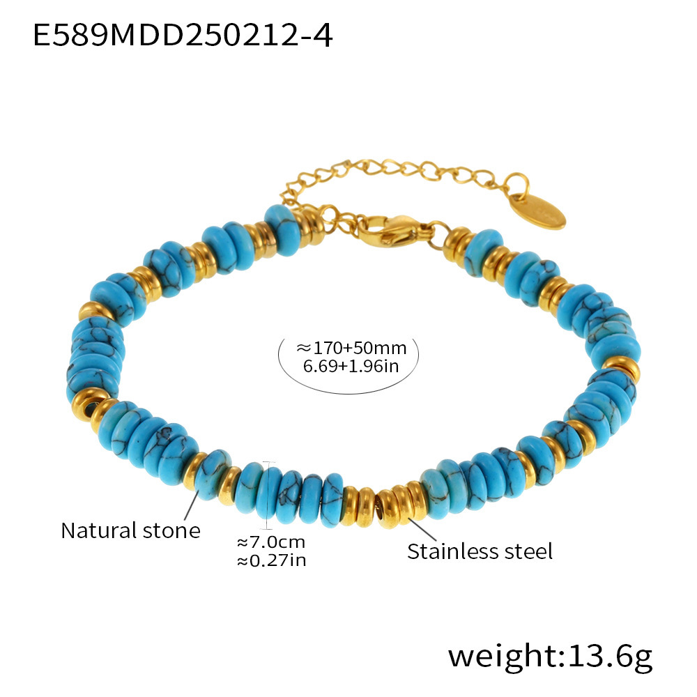 E589-golden abacus bead bracelet-no. 4