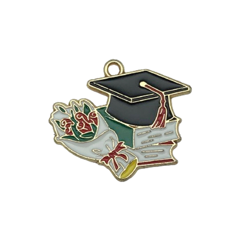 1 doctoral cap bachelor cap flowers 25x29mm-2.9g-18794