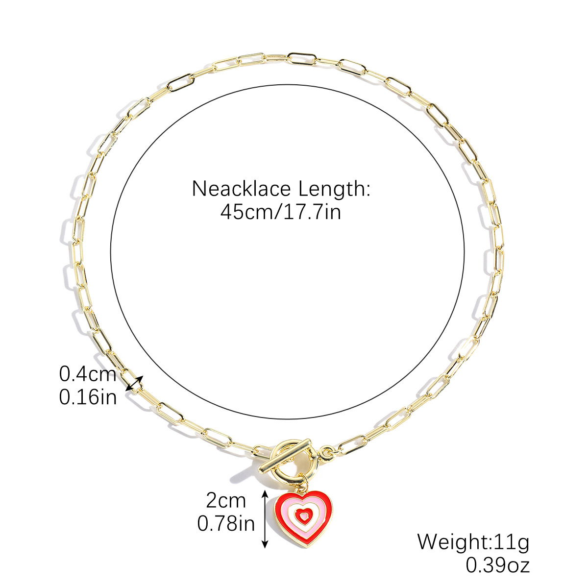 N2411-26 love ot buckle necklace