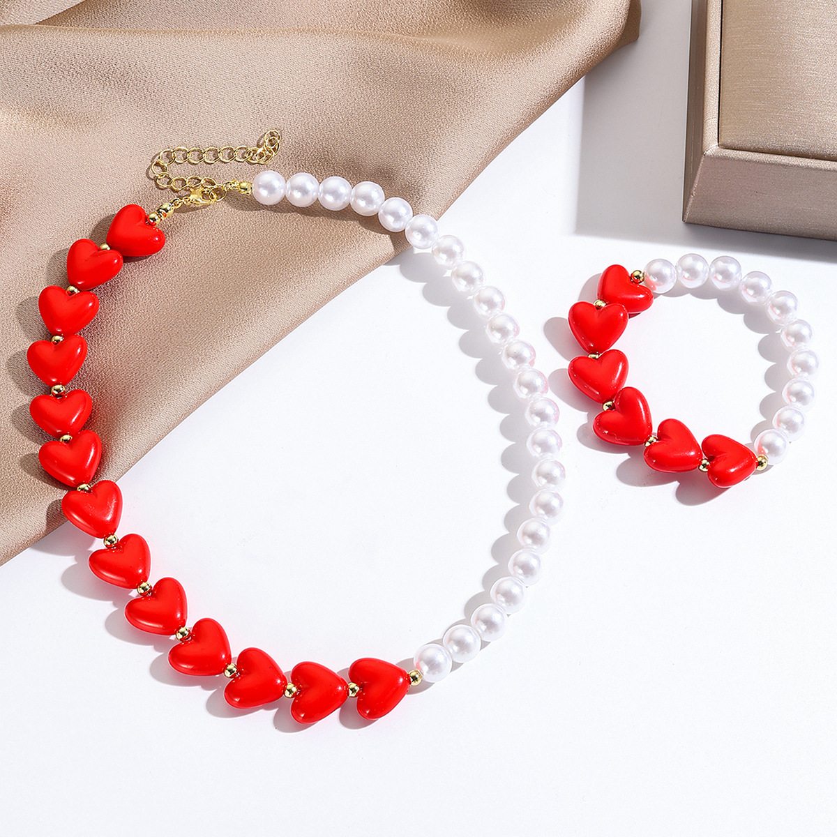 N2411-11t2 love pearl set