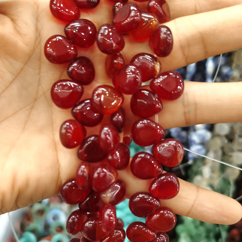 Deep red agate