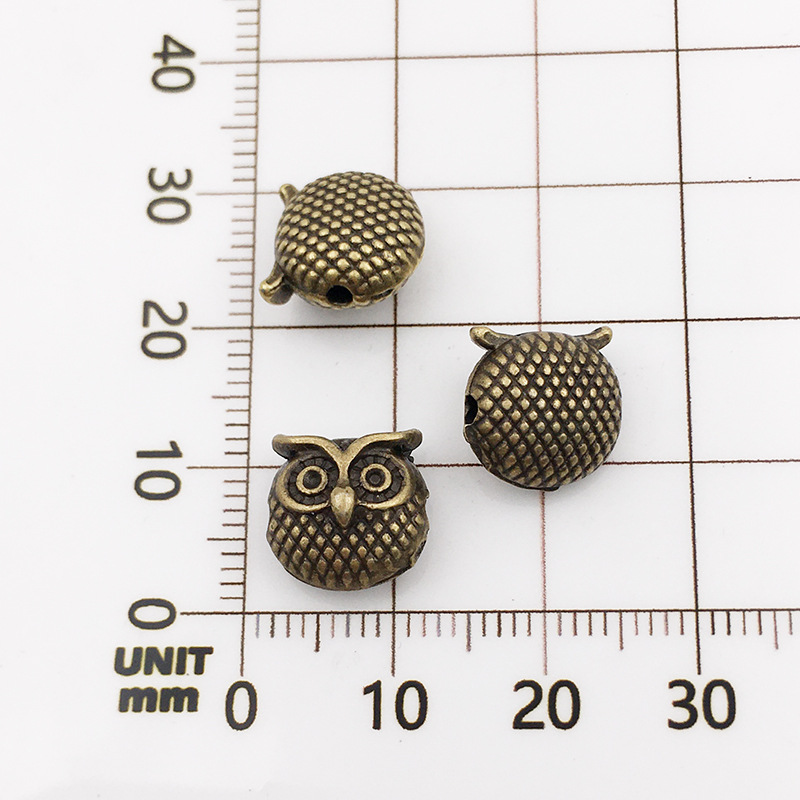 10132-antique Bronze Owl-10x10-1.5mm