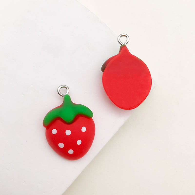 1 red strawberry 16x23mm-17071