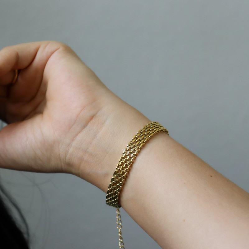 Gold Mesh Bracelet