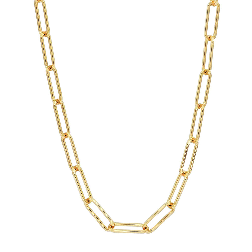 Flat chain 40 5cm gold -3mm