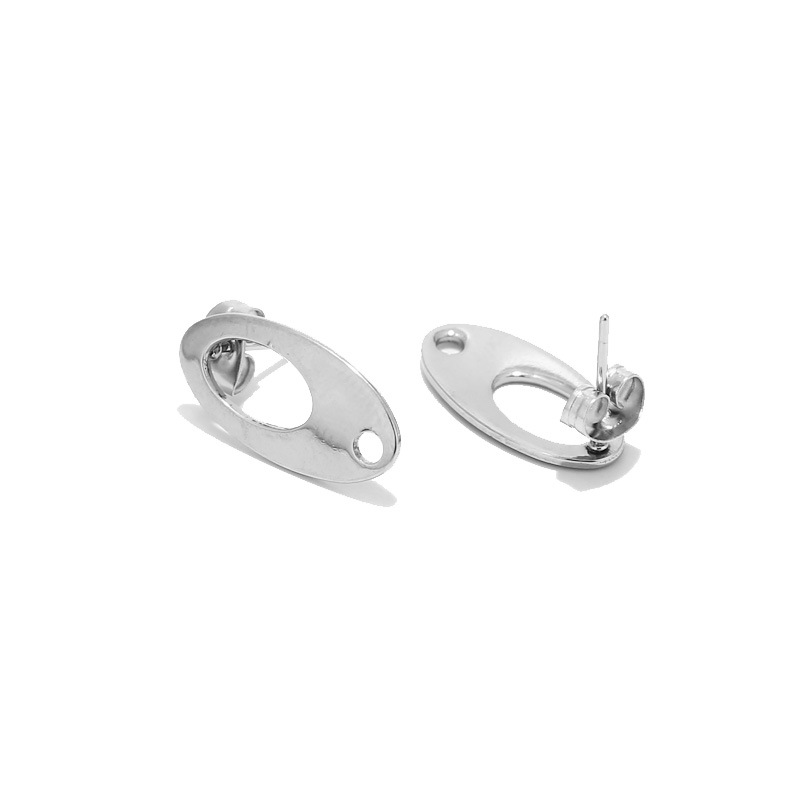 Steel stud earrings