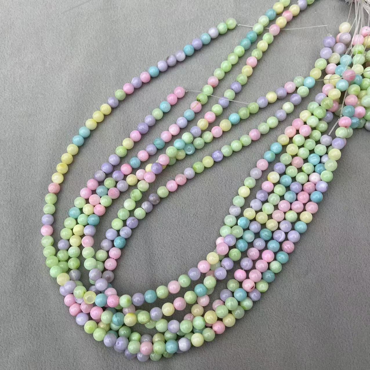 6mm round beads/about 65 pieces