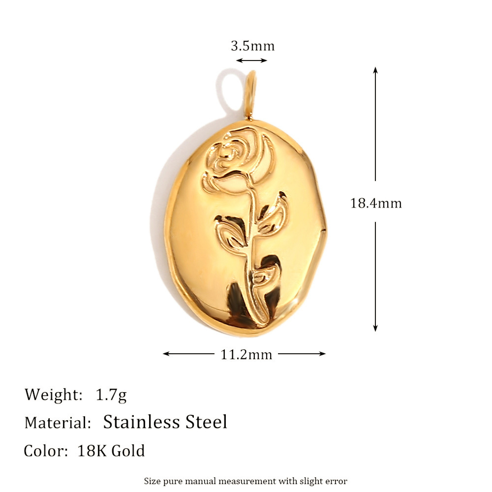 Rose pendant-gold