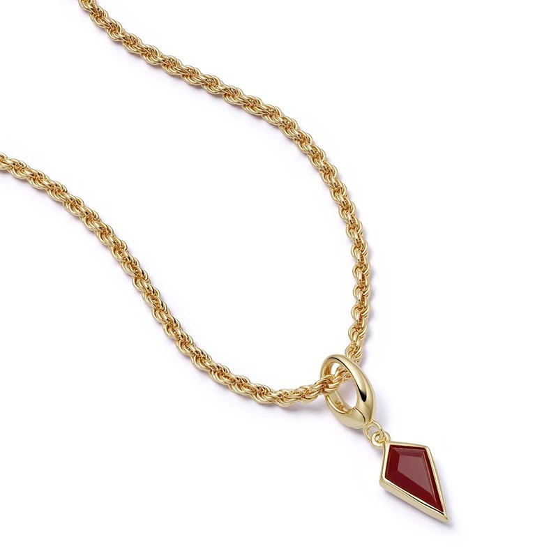 Red agate necklace