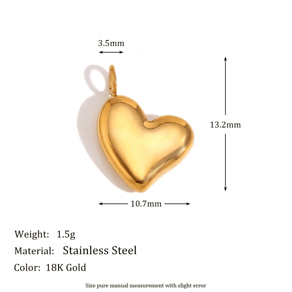 Slanted love pendant-gold