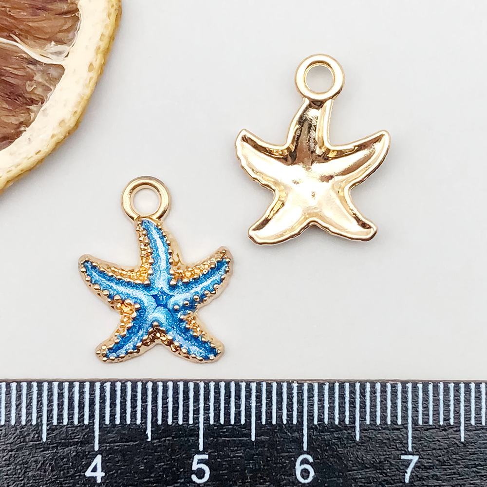 1 Drip Lake Blue Starfish 15*18mm-1.1g-8610