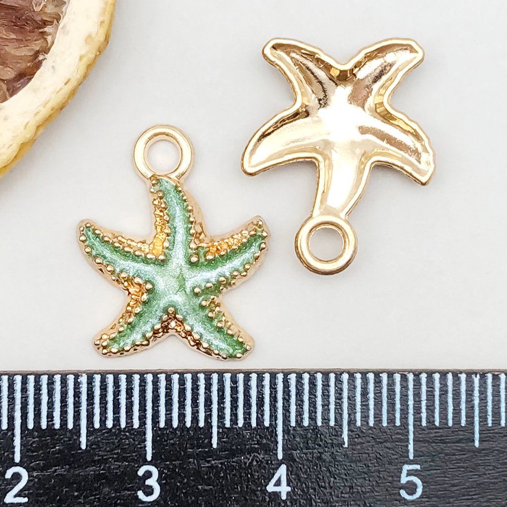 1 dripping green starfish 15*18mm-1.1g-8611