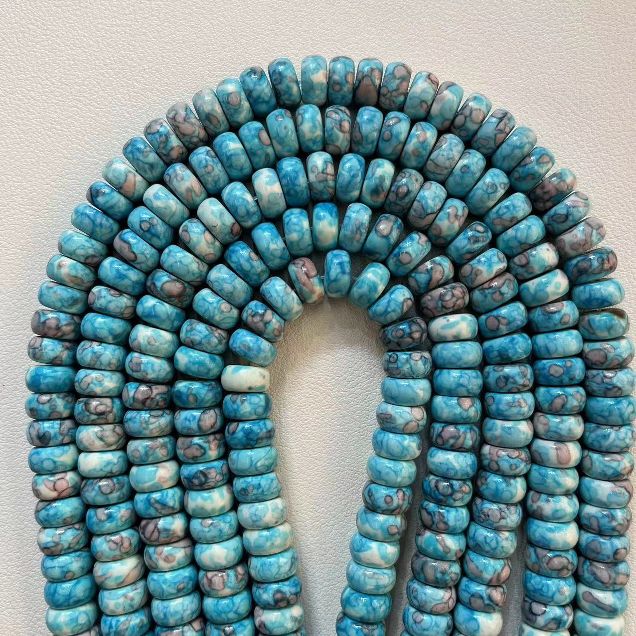 Aqua blue rain colored stone