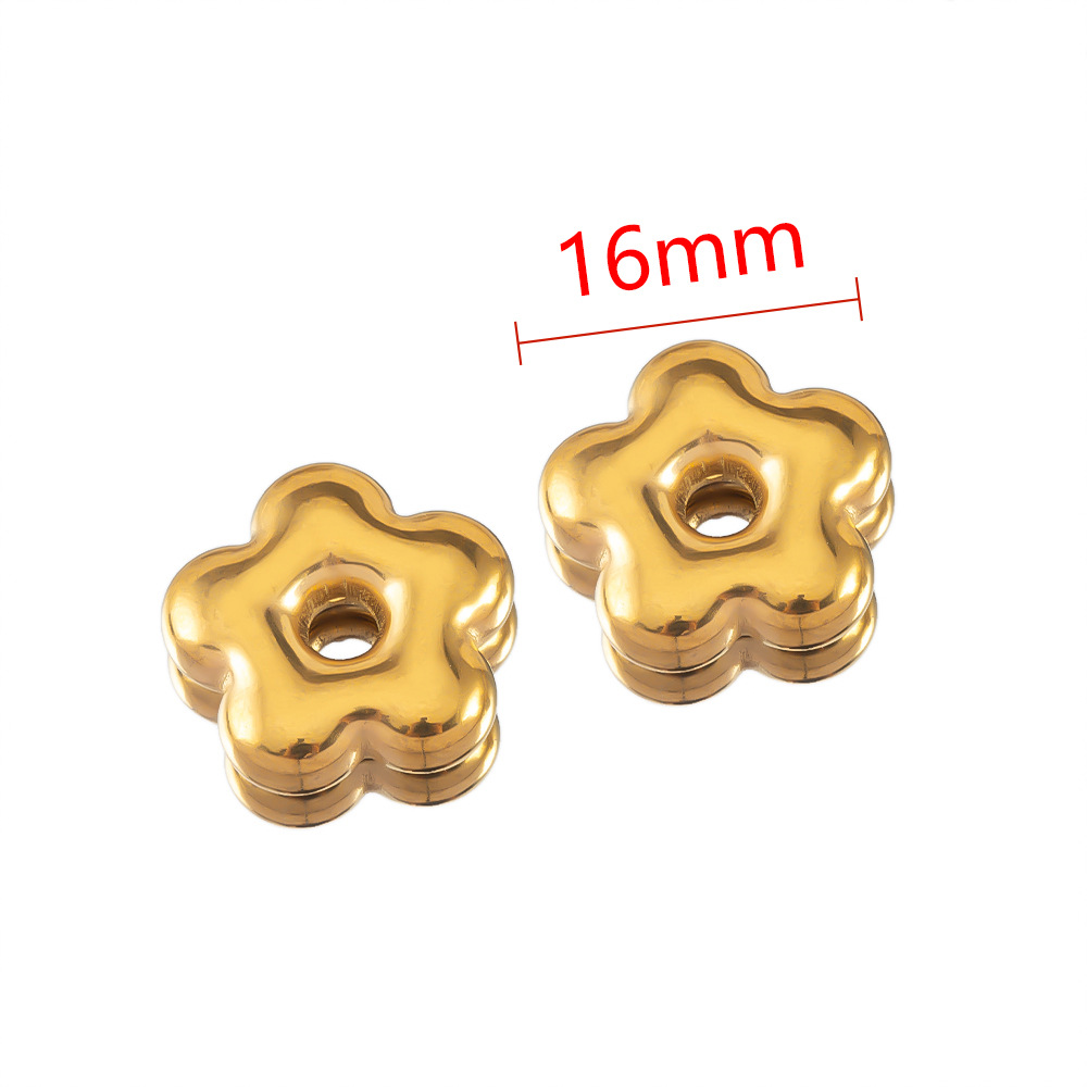 Gold flower shape