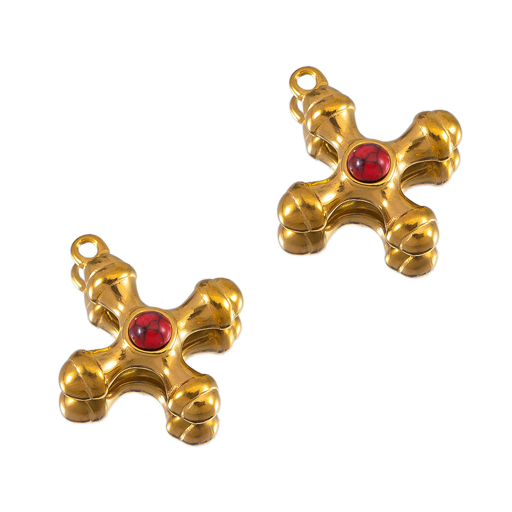 20×23mm gold-red pine