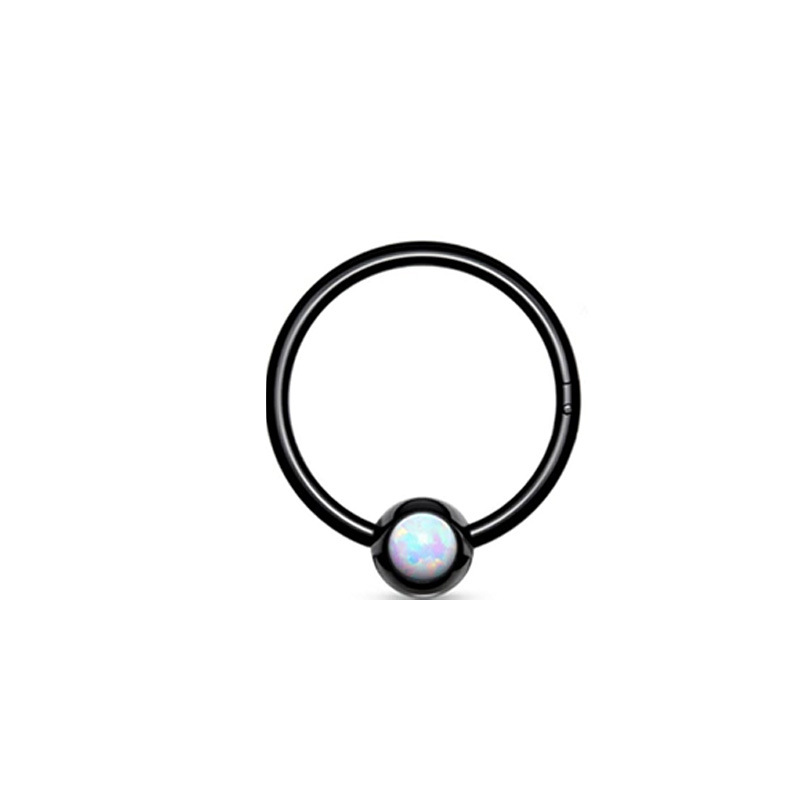 White Opal 1.0*8 * 3mm Black