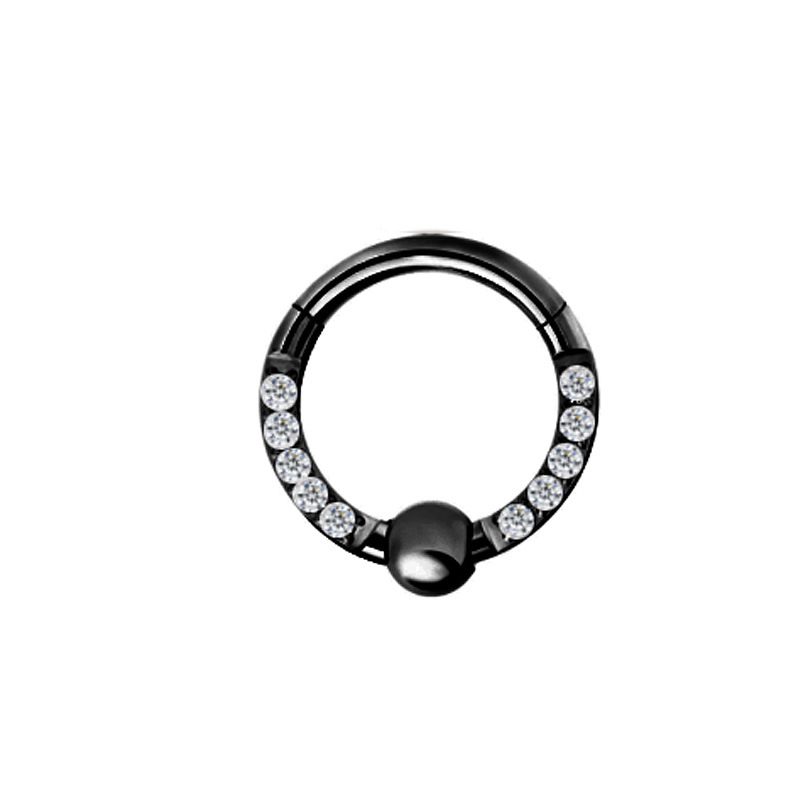 Side with diamond 1.2 * 8mm Black