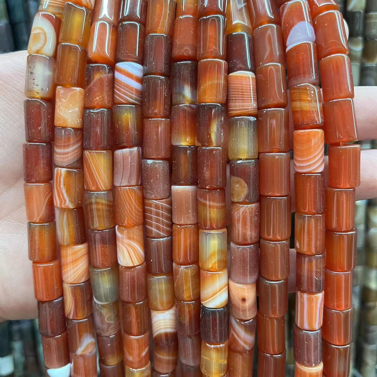 Red striped agate