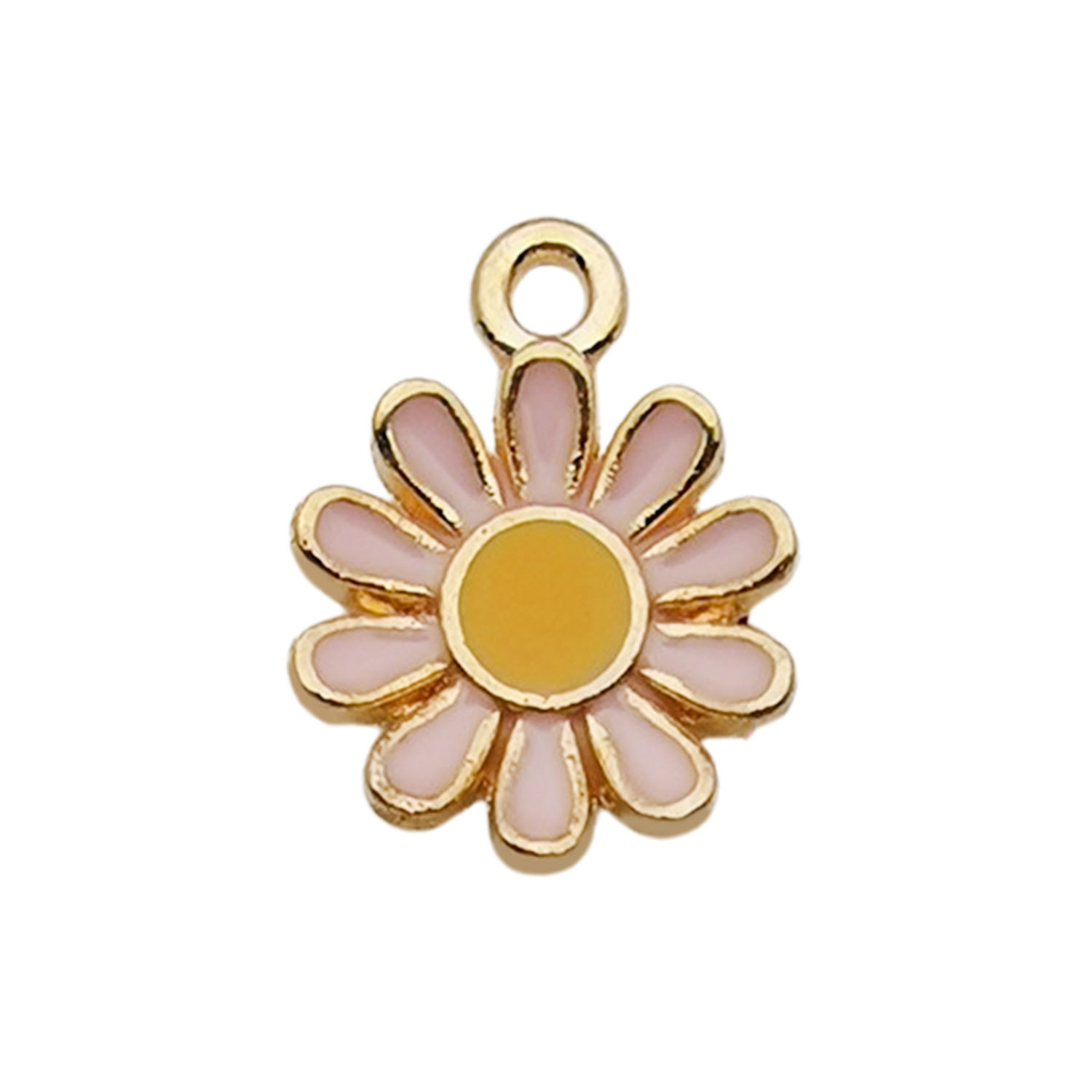 1 small round daisy flower 11.4x 14.6mm-0.5 g-11072