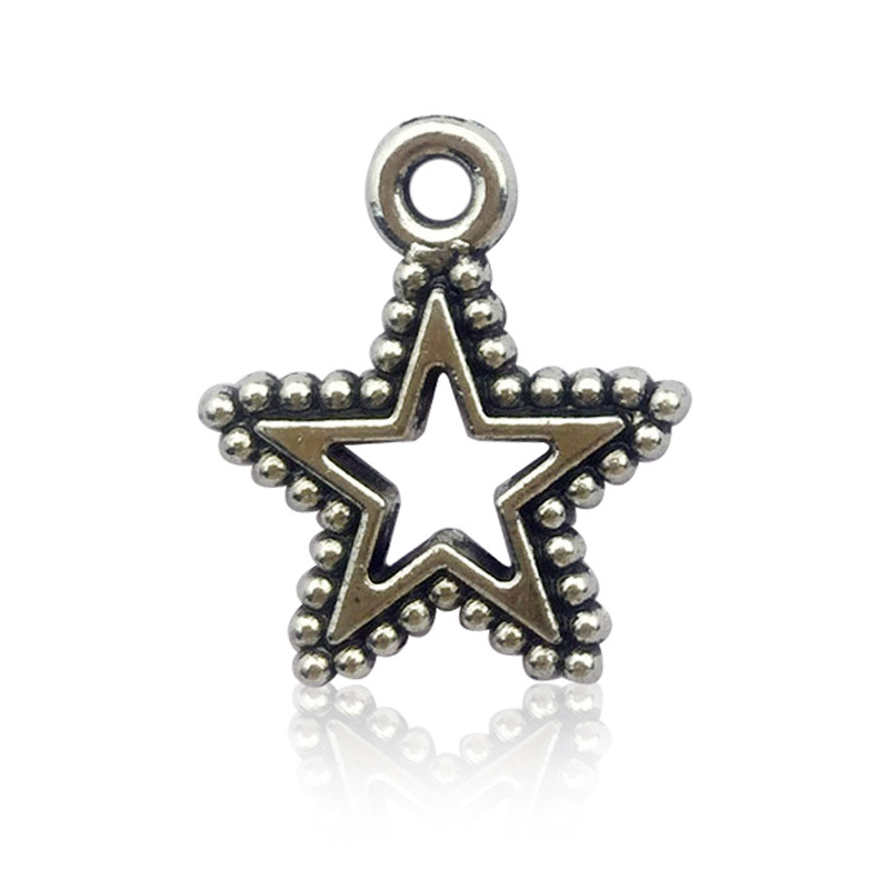 1 antique Silver Star 15 × 17mm-0.6g-8767