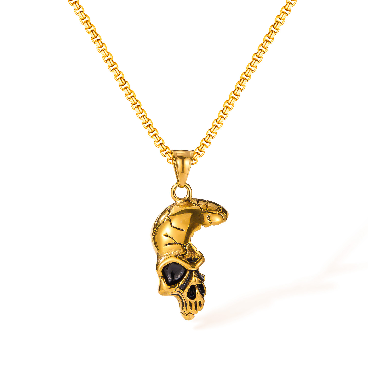 Gx2604b-gold single pendant  3*55 with chain