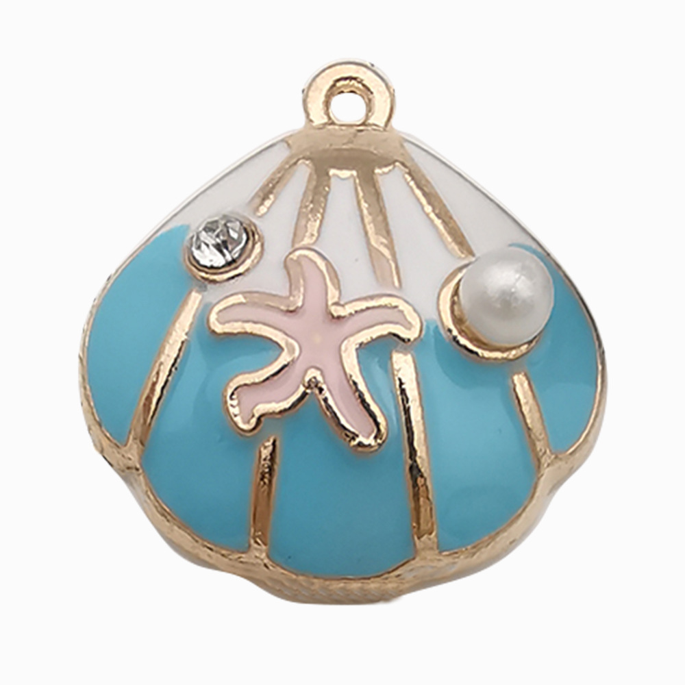 1 starfish pearl large shell 20x21mm-2g-12036