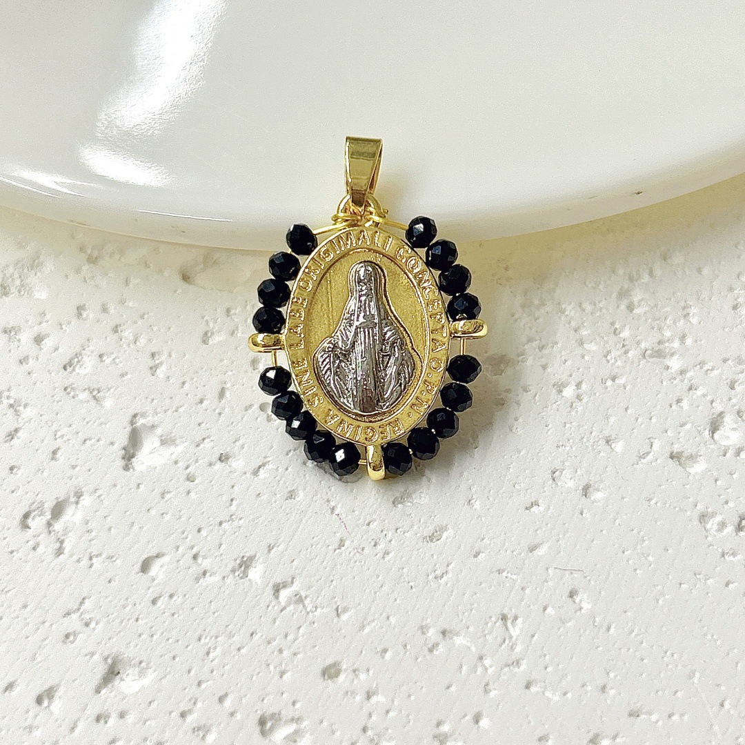 Black two-tone holy pendant