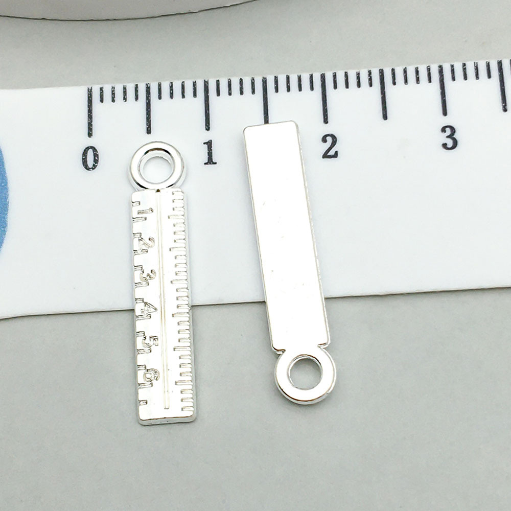 1 bright silver ruler 5*24mm-0.7g-20216