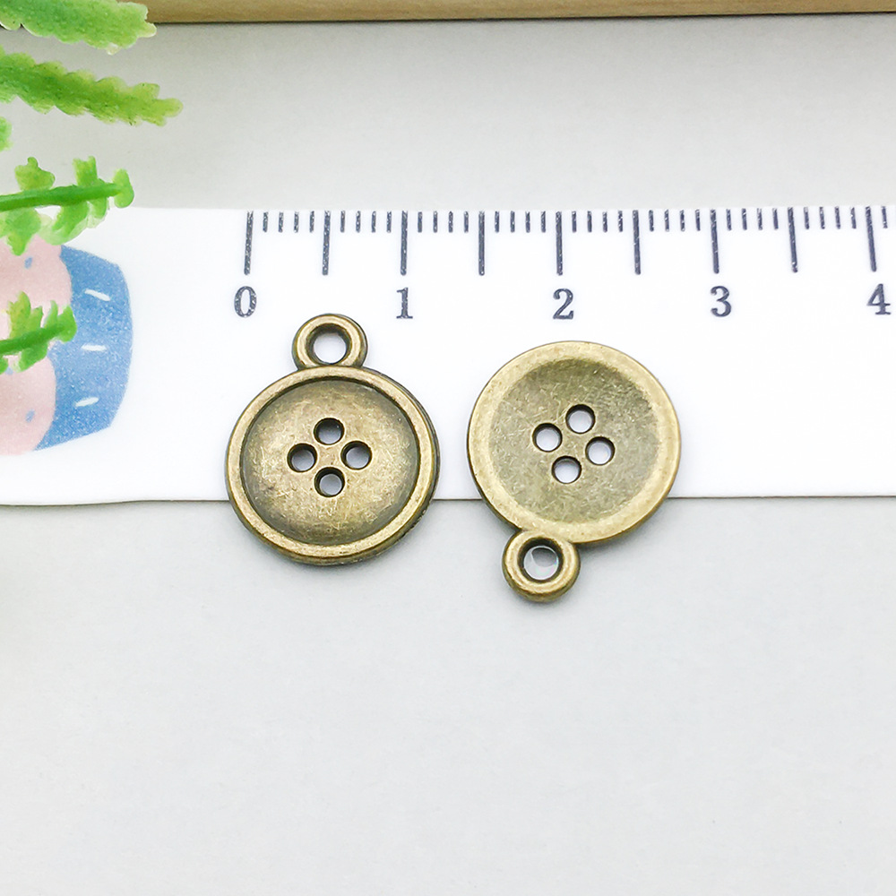 antique bronzebutton 13*16mm-0.9g-20266