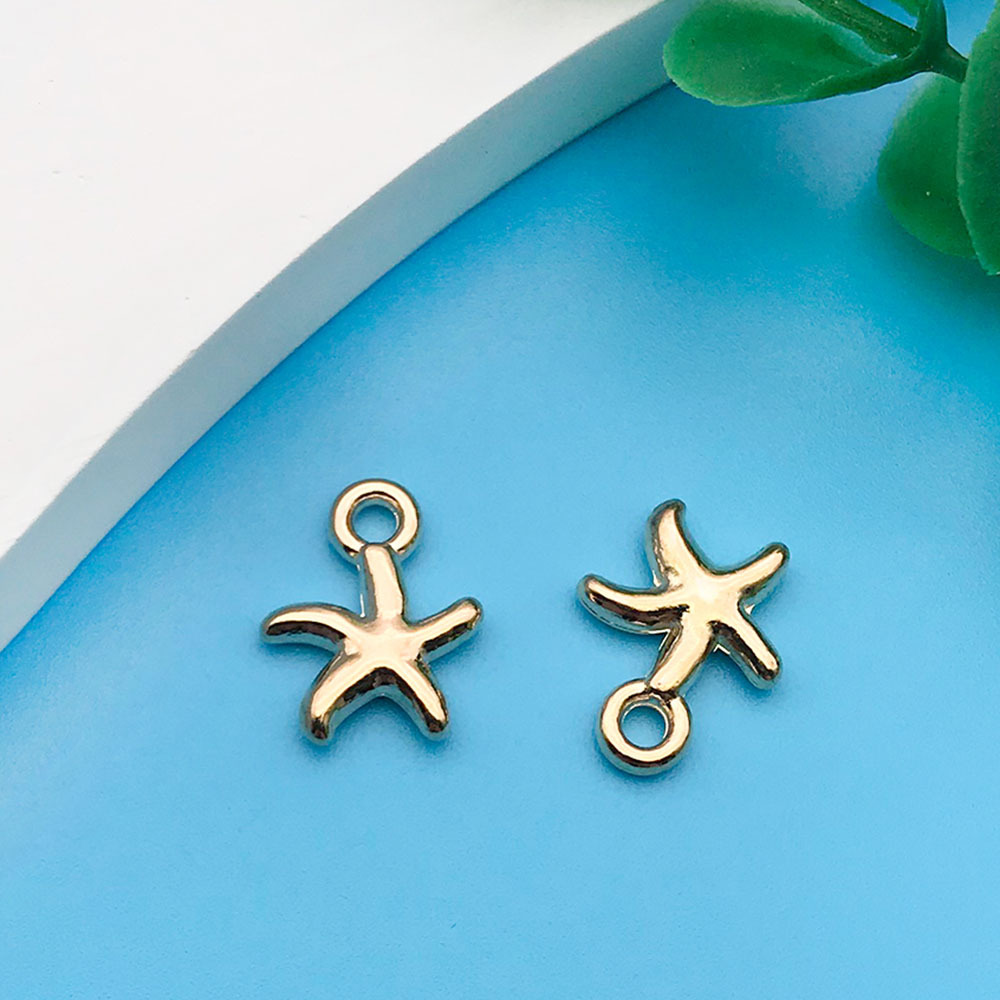 kc Gold Ocean Starfish 10x13mm-11594-0.6g