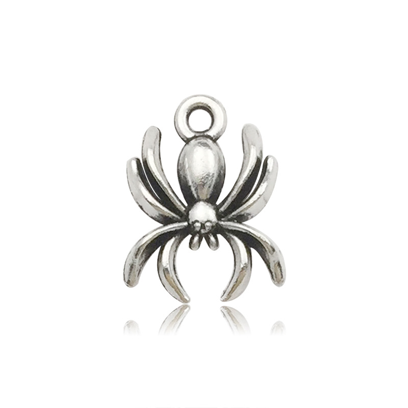 antique silver spider 14x17mm-B110/1g