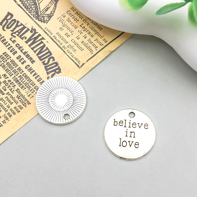 letter believe in love19 * 19mm-2.7g-2493