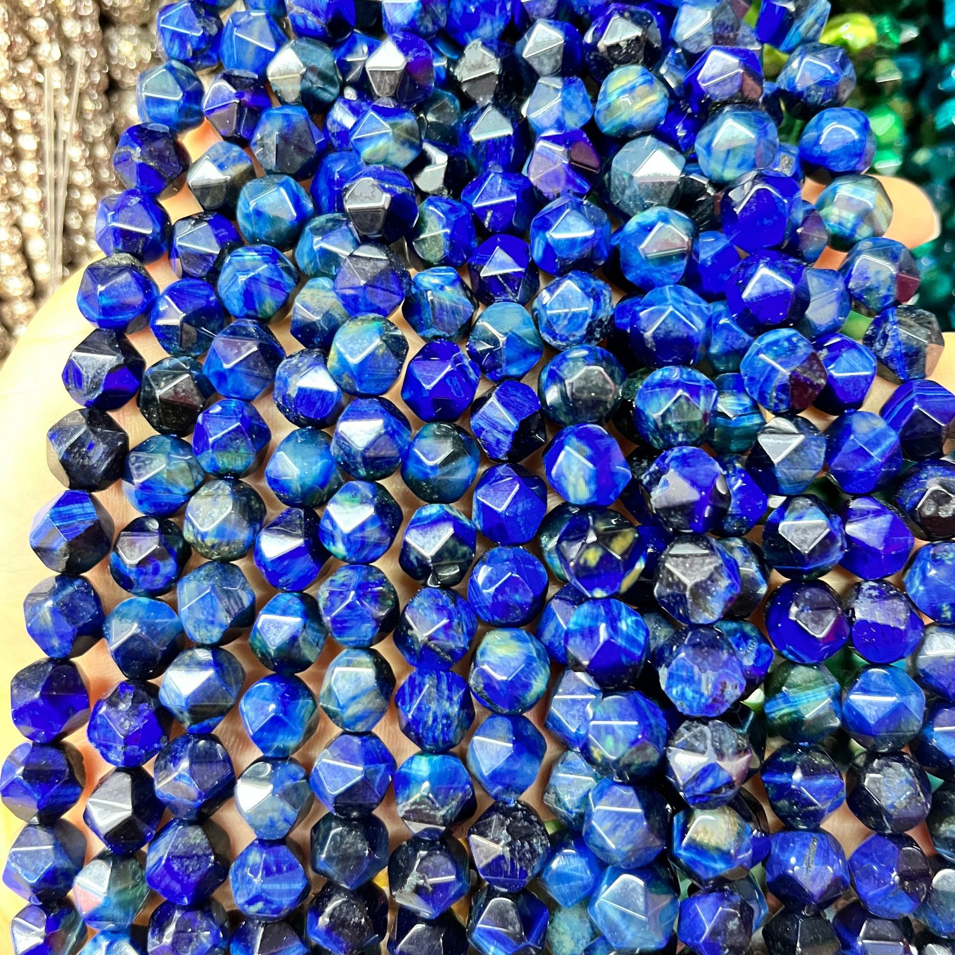 Lapis lazuli tiger eye