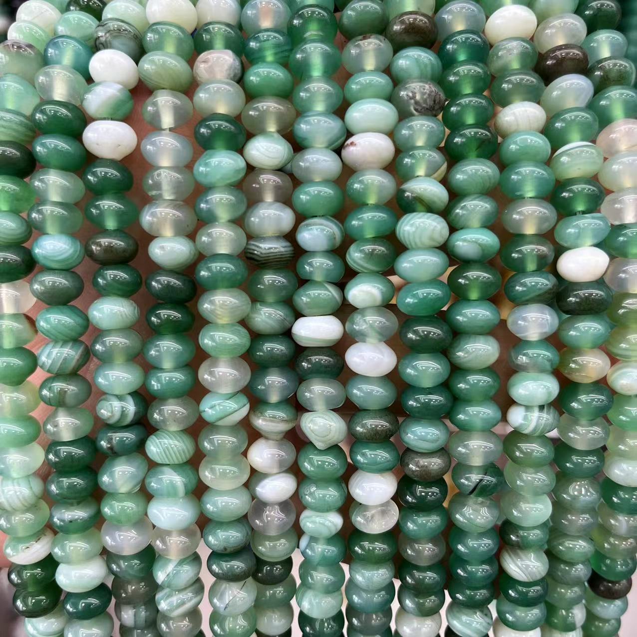 Green striped agate