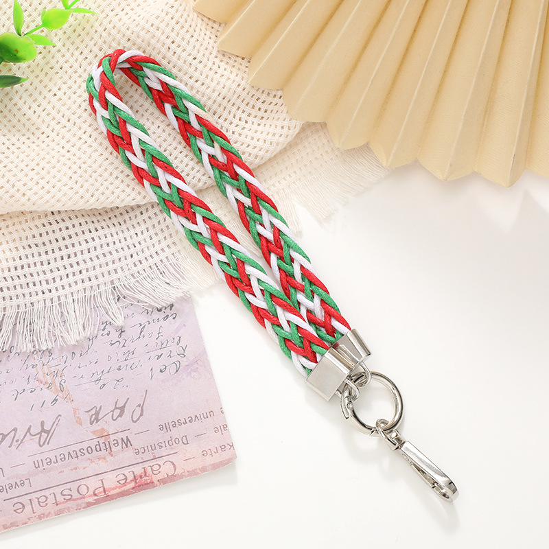 K2502 woven belt pendant White Red Green