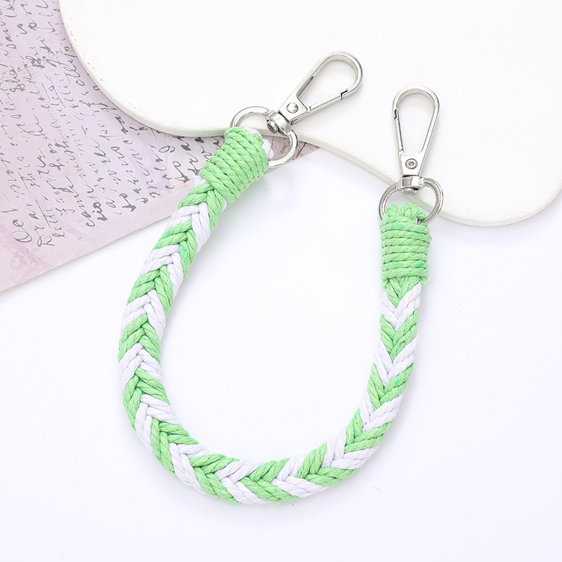 K2633 color matching double buckle portable chain Green