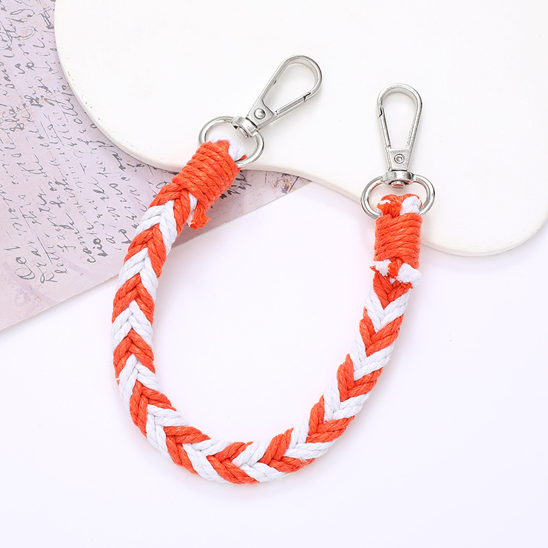 K2635 color matching double buckle portable chain Orange