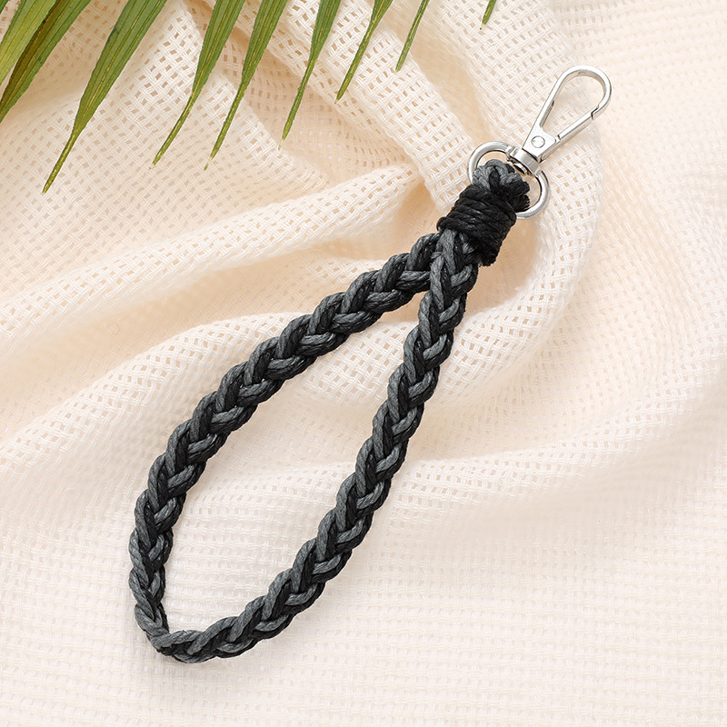 K2609 three-strand braid pendant black and gray