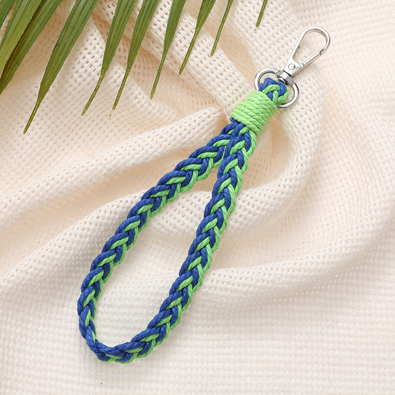 K2611 three-strand braid pendant blue and green