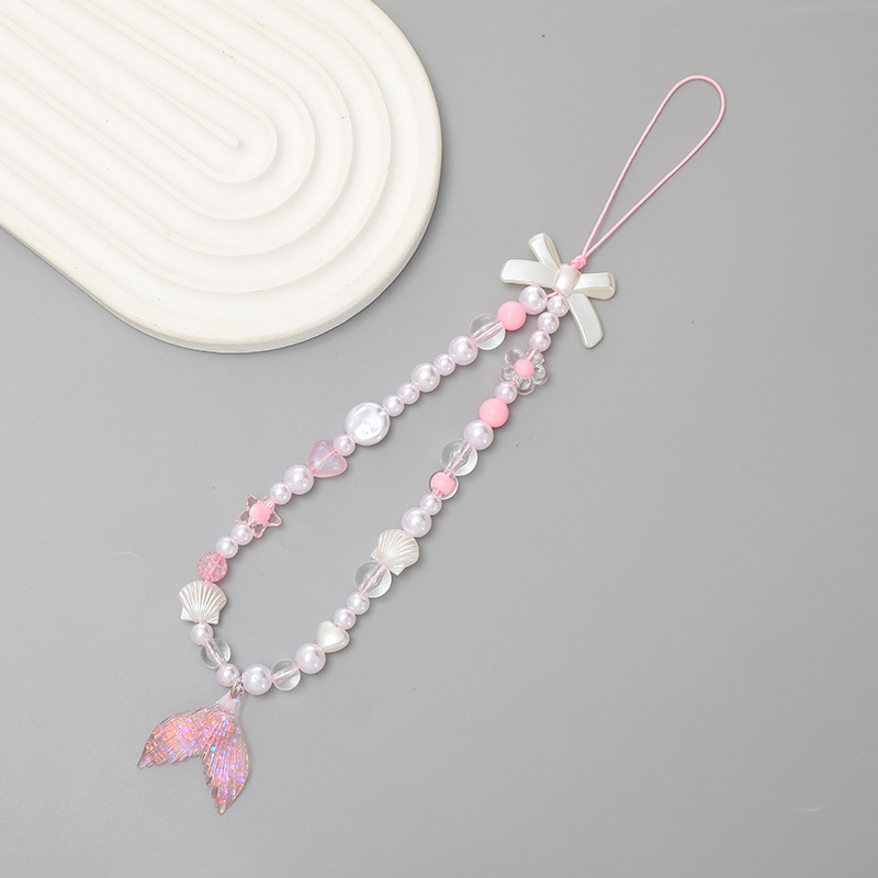 K2420 fishtail mobile phone chain Pink