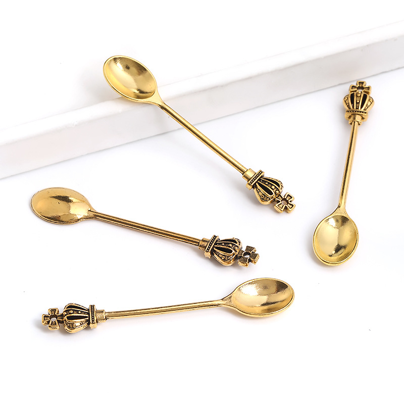 antique gold spoon