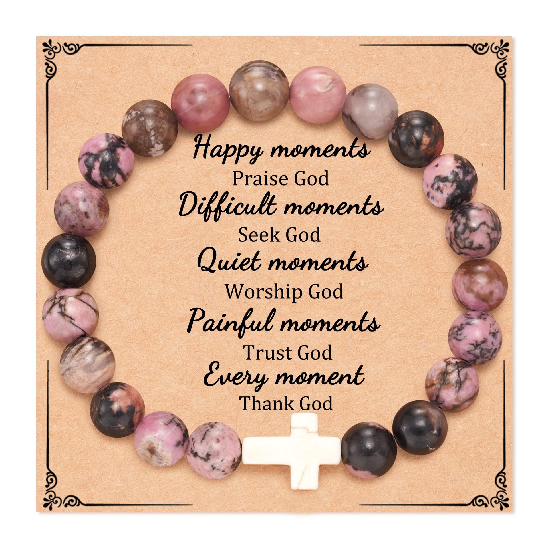 Black line red stone cross style   happy moments card