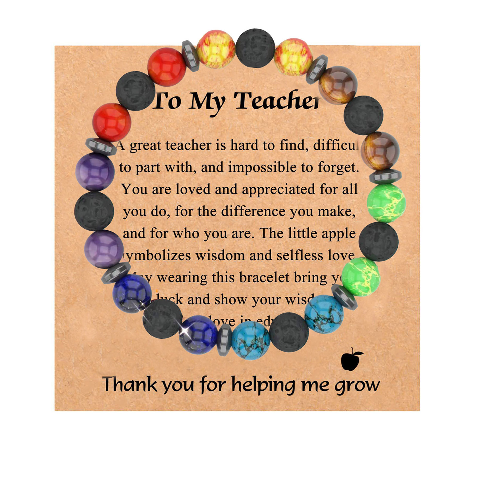 9 Colorful magnet spacer Teacher card