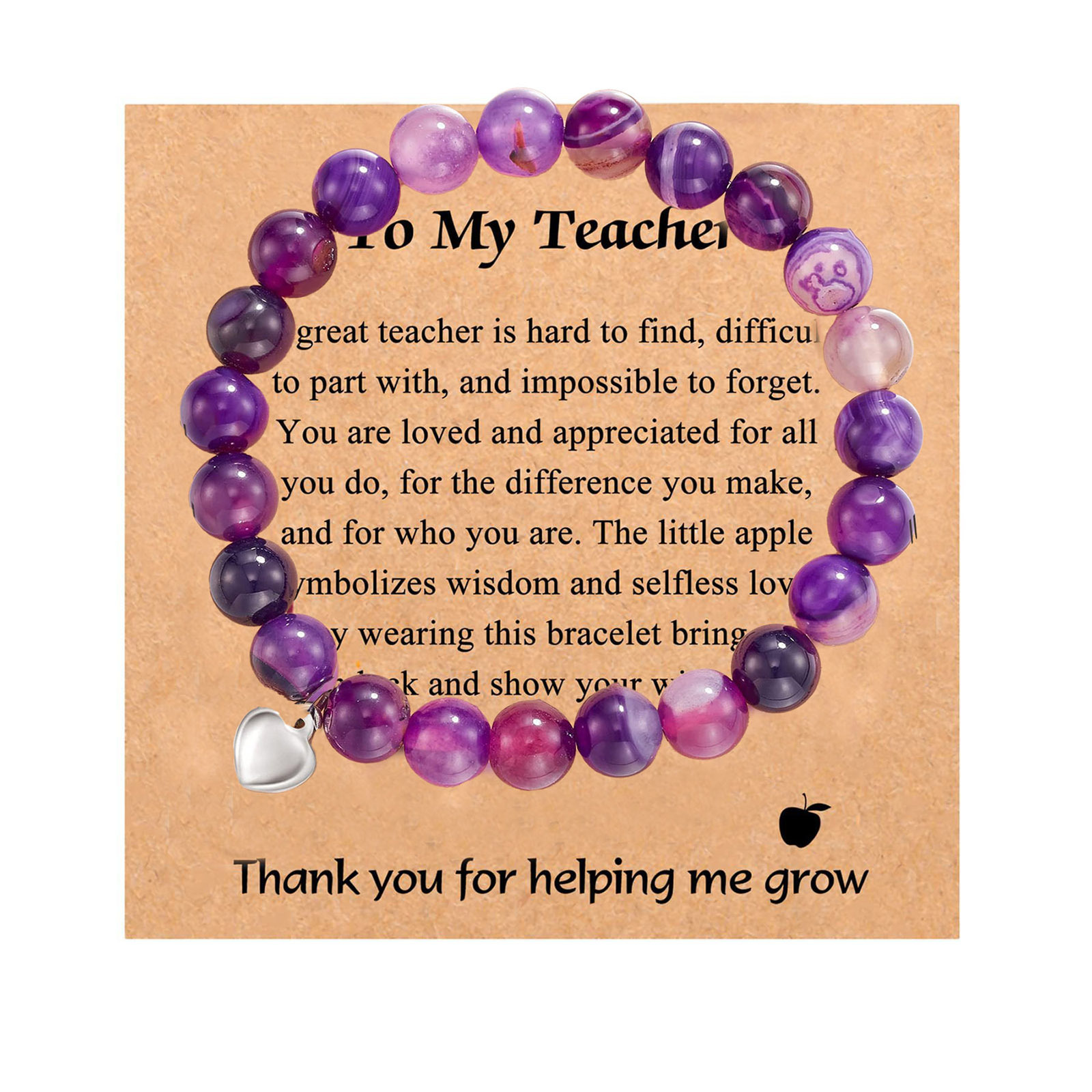 Amethyst Love Pendant Teacher Card