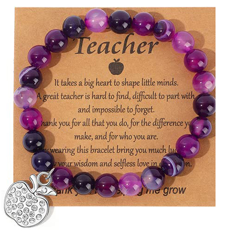 Dream Amethyst Apple Diamond Pendant Teacher Card 1